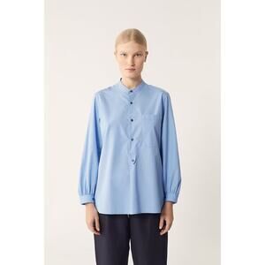 SOEUR Franchise Top Blouse Blue 34 XS